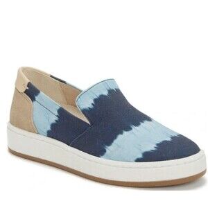 Lucky Brand Women's Hadie Flat Sneaker  7.5 Dark Denim PCH TYE‎ DYE Never worn